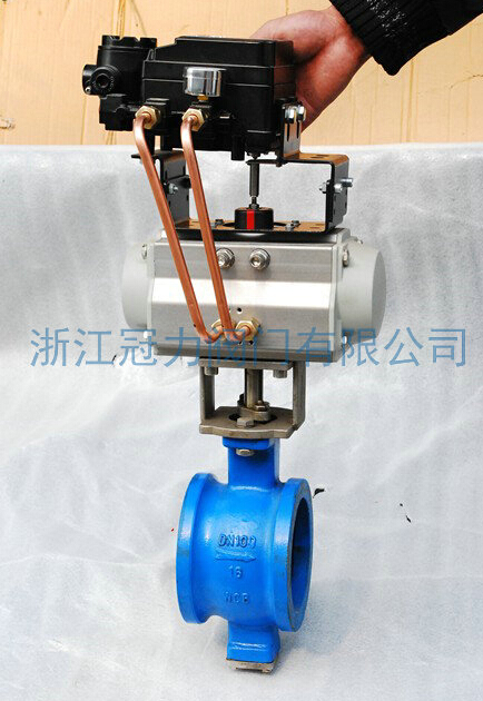 氣動(dòng)V型調(diào)節(jié)球閥是高科技的產(chǎn)物擁有自潔性能閥門(mén)